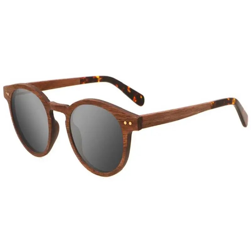 

BerWer Wood Sunglasses Women Wooden Frame Eyeglasses Polarized Lenses Glasses Vintage Design Sun Shades UV400 Protection