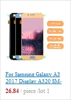 For Samsung A3 A310 A310F LCD Front Touch Screen Sensor+Housing Metal Middle Frame+Back Glass Battery Cover+Tools