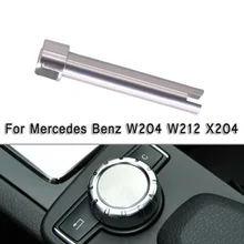 Алюминиевый сплав радио консоль Comand контроллер ручка запасные штифты в серебре для Mercedes Benz W204 W212 X204