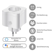 Wifi Smart Plug Mini Outlet пульт дистанционного управления умная розетка с функцией таймера работает с Alexa Echo и Google Assistant