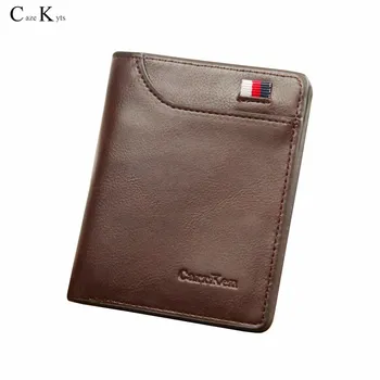 

Caze kyts Men's Wallet Short Retro Oil Leather Slim Wallet Wallet Europe and America Wallet Man New