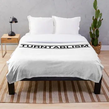 

Turntablism Black Color Throw Blanket Soft Sherpa Blanket Bed Sheet Single Knee Blanket Office Nap Blanket