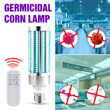 

UVC LED Bulb 60W E27 Sterilizer Light 220V Disinfection UV LED Corn Bulb LED Ultravioleta Germicidal Lamp 110V Bactericidal Lamp