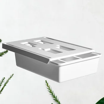 

1Pc Hidden Desk Bottom Storage Box Office Table Bottom Organizer Sundries Stationery Holder Creative Drawer Under Table with Cov