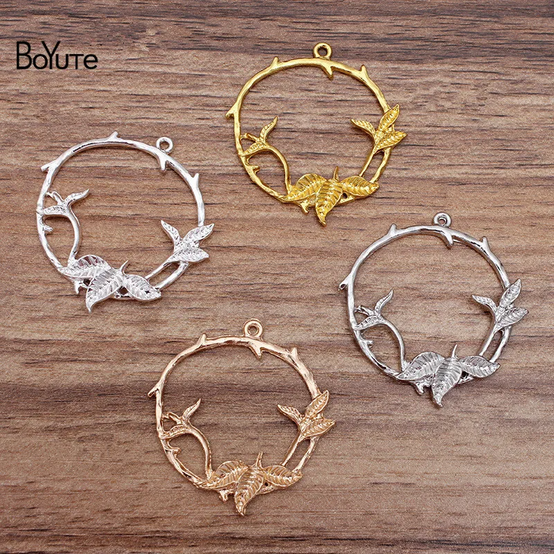 Size-40MM BoYuTe с фабрики(20 шт./лот) цветок ветка дерева металлический сплав материалы Diy украшения для волос аксессуары - Цвет: Size-40MM
