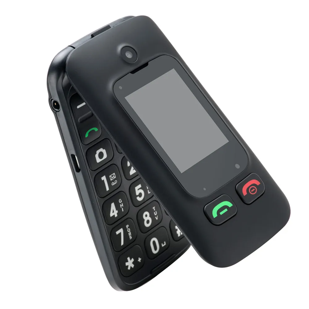 YINGTAI T22 2G GPRS MMS Большой кнопочный телефон две SIM карты двойной экран кнопка SOS