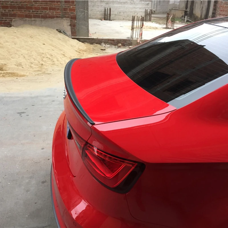 Спойлер для Audi A3 седан S3 задний спойлер из углеродного волокна крыло стекла