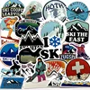 50Pcs Pack Winter Skiing Snow Mountain Graffiti Stickers For Luggage Laptop Skateboard Snowboard Refrigerator Ski Decal Stickers ► Photo 1/5