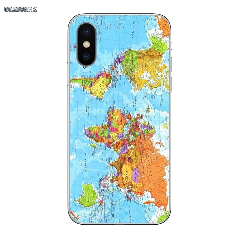 image 10 Карта мира, план путешествия, Роскошный чехол для huawei P Smart G7 G8 P7 P8 P10 Plus P20 P30 Pro P9 Lite Mini TPU силиконовый чехол - Цвет: image 10