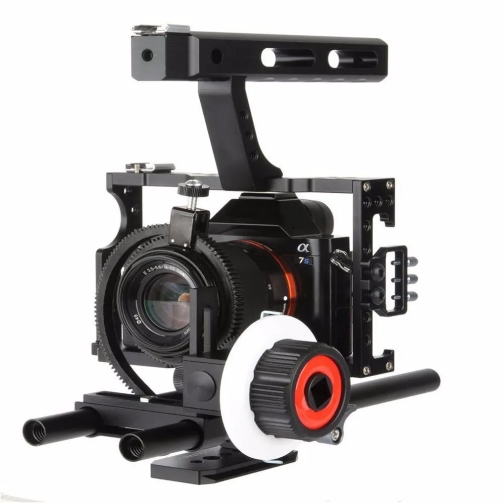 

Damping Design High Strength Aluminum Alloy Camera Follow Focus With Gear Ring Belt Suitable For Sony A7 ILCD Camera