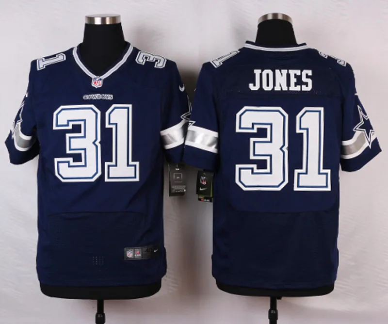 Синий Stitiched,High quality,dallas s Byron Jones Sean Lee Jason Witten Dez Bryant for mens, Jersey - Цвет: Синий