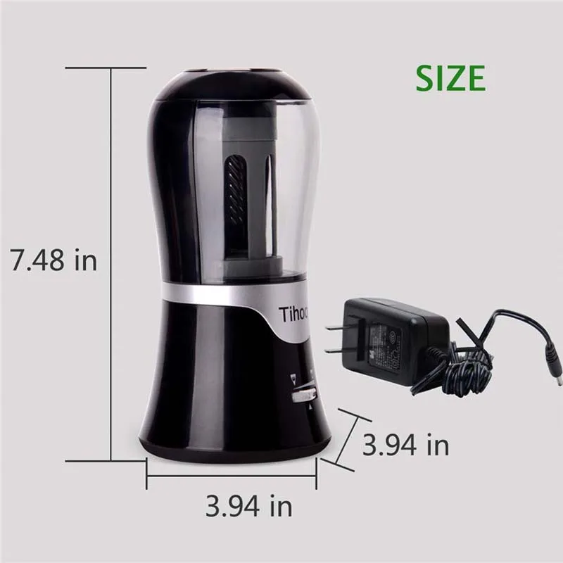  High Quality Adjustable Sharpness of Pencil Tip Automatic Mechanical Electric Pencil Sharpener 8017