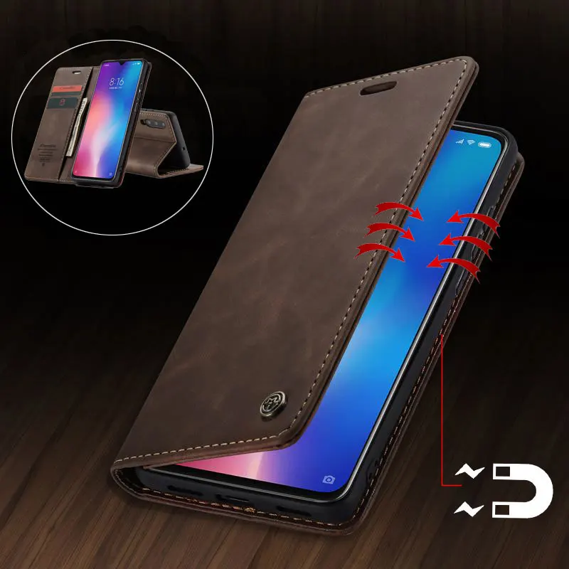

Luxury Magnetic Flip Case For Xiaomi Redmi Note 8 Pro Cover Case Matte Leather Wallet Mobile Phone Book On Redmi Note 8 чехол