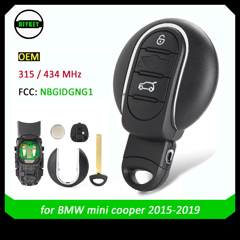 

DIYKEY OEM Smart Keyless Entry Remote Car Key Fob 315MHz 434MHz for BMW MINI Cooper Countryman Paceman Clubman FCC: NBGIDGNG1