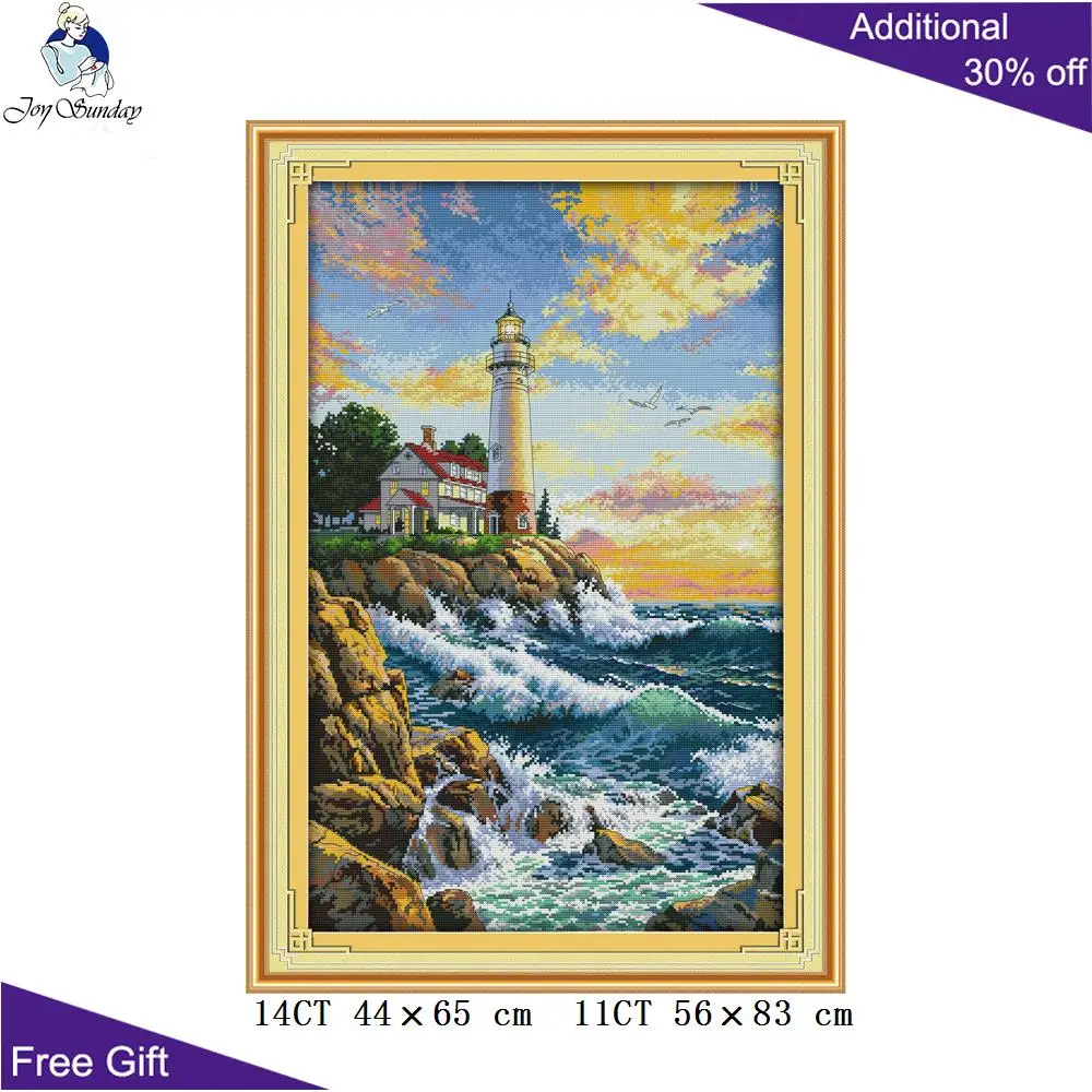 Вышивка крестиком Joy Sunday Lighthouse F683(2) Набор для вышивки крестом с подсчетом и