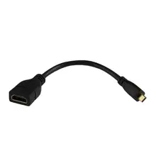 Micro HDMI Мужской D к HDMI Женский A Адаптеры Джек адаптер кабель конвертер хороший 1080P