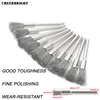 10Pcs 3x5mm Steel Wire Wheel Brushes Set Kit for Mini Drill Rotary Tools Polishing Brush Dremel Accessories 2