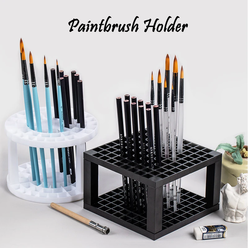 

Paintbrush Holder 96 Lattice Pencil Pen Make Up Brush Desk Pen Holder Receive For Painting Drewing Picture Oli Painting 1622