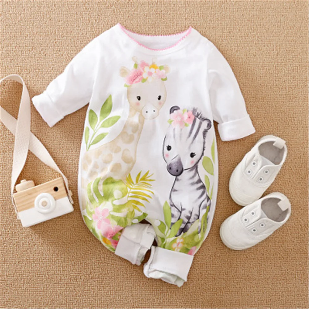 Prowow Fox Cartoon Baby Rompers 0-18M Baby Clothes For Newborns Cotton Cute Jumpsuit For Kids Boys Girls Children's Overalls Baby Bodysuits for boy