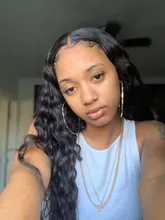 180% de la onda de agua peluca con malla Frontal transparente Frontal de encaje pelucas mojado y ondulado frente de encaje pelucas de cabello humano T parte rizado Peluca de cabello humano