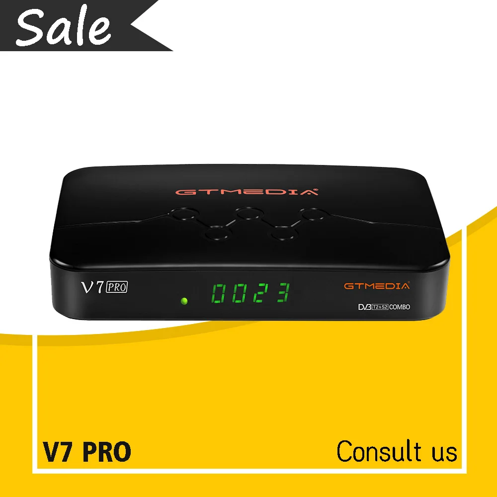 GTmedia V7 Pro Поддержка H.265 HEVC DVB-S/S2/S2X + T/T2 CA YoutubeYouporn BISS auto roll PowerVu USB wifi DVB S2 | Электроника