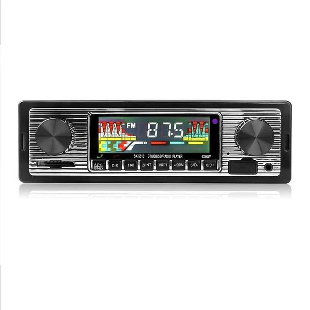 Nueva Radio De Coche Bluetooth Vintage Auto Radio Estéreo FM SD AUX Play  Retro Autoradio RCA Salida De Audio Reproductor De MP3 Para Coche Con  Control Remoto De 12,07 €