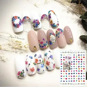 

U-814 series flower rose DESIGNS COOL 3d nail art stickers decal template diy nail tool decorations