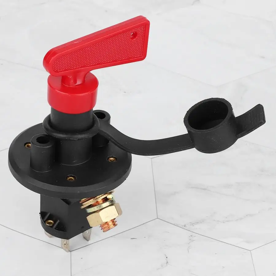 1 комплект Фирменная Новинка Медь+ резиновая 12/24V Авто главный выключатель питания Батарея отрезать изоляторный разъединитель автомобильные аксессуары