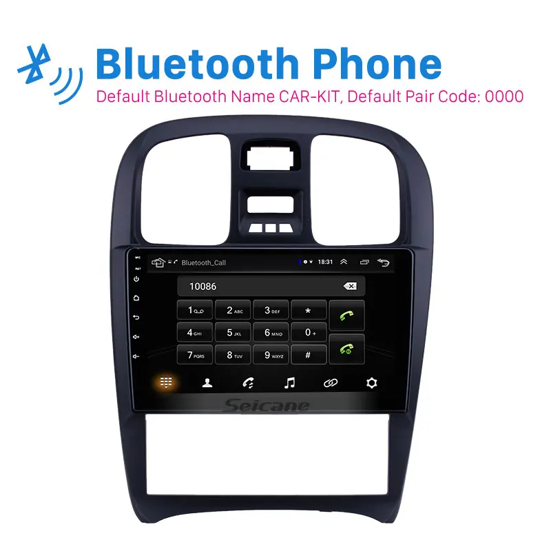 

Seicane Car HD 9" Android 8.1 GPS Stereo Navi Auto Radio for Hyundai Sonata 2003-2009 Multimedia Player support Carplay TPMS DVR