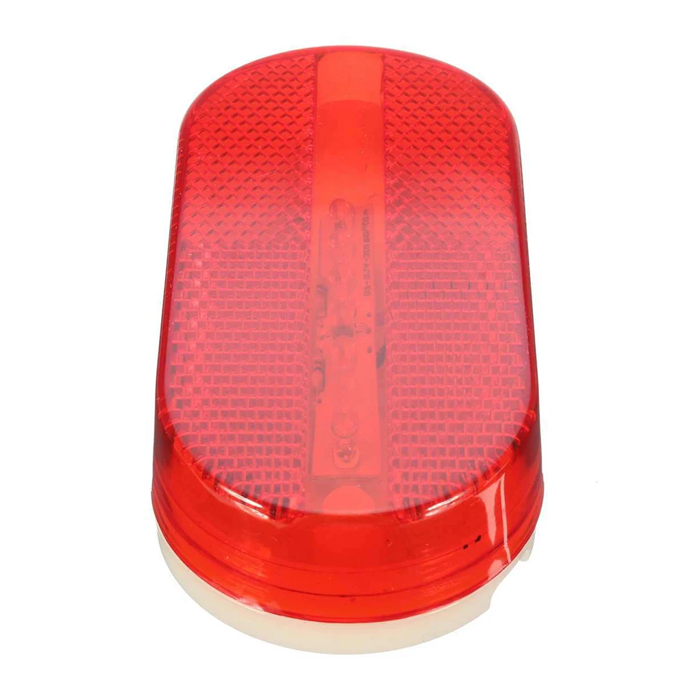 6LED Овальный зазор боковые габаритные огни Camper индикаторная лампа красный+ желтый 12V 4 шт./компл