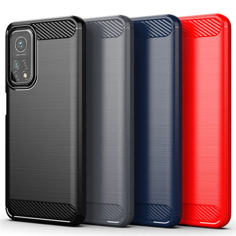 

Bumper For Xiaomi Mi 10T Pro Case For Xiaomi 10T 9T Pro Soft Silicone Carbon Fiber Protective Phone Cover For Xiaomi Mi 10T Pro