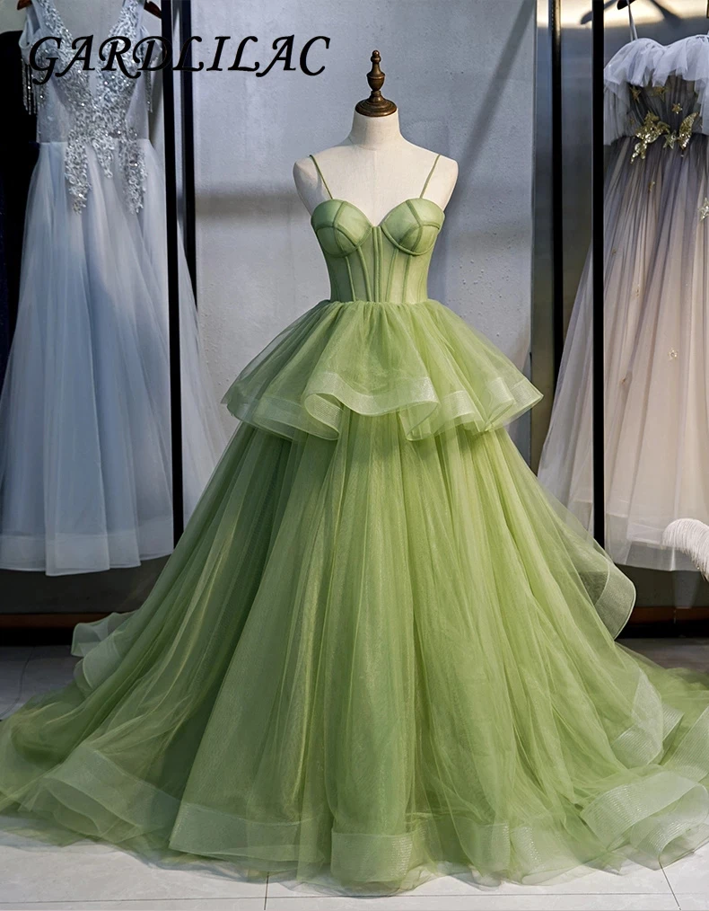 light green quinceanera dresses
