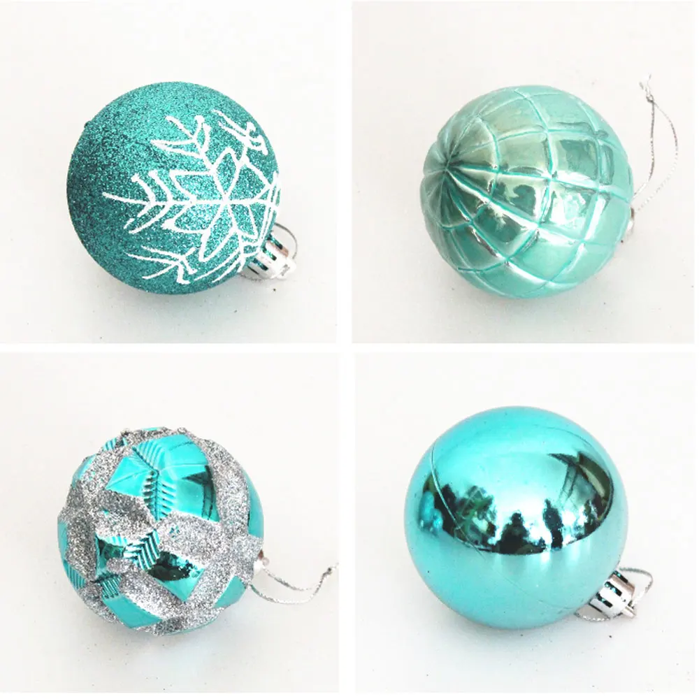 24PCS Christmas Xmas Tree Ball Bauble Hanging Home Party Ornament Decor 6CM