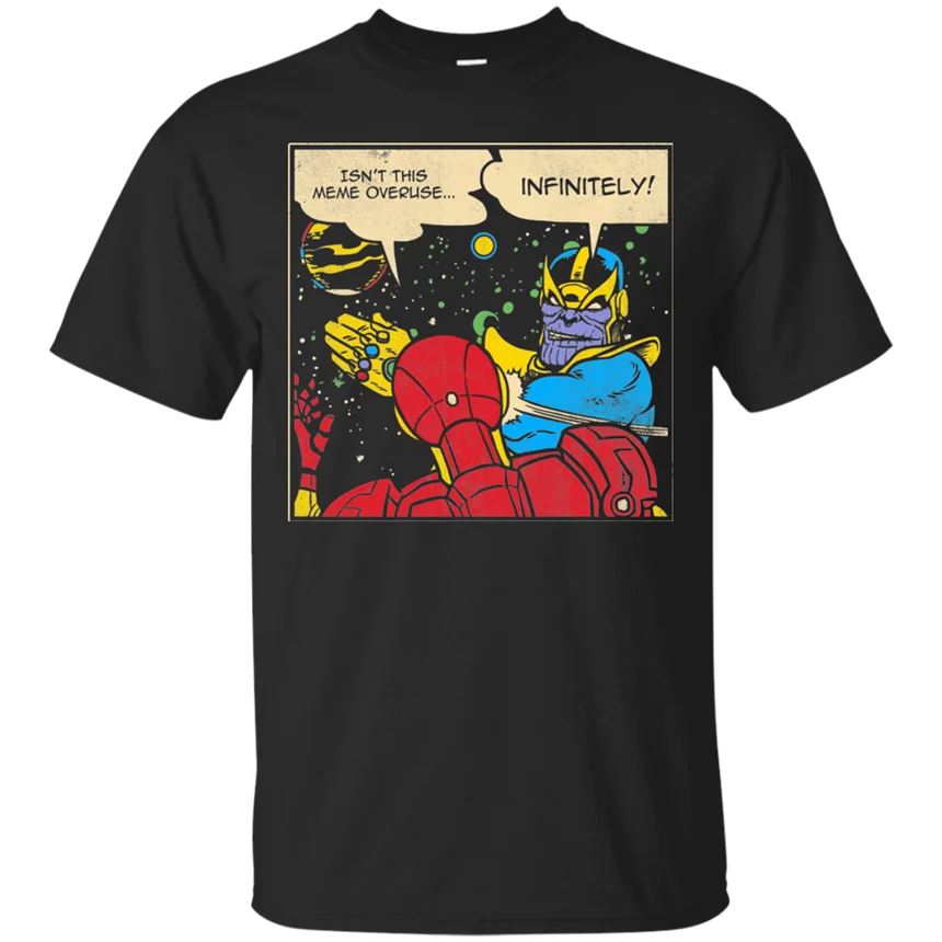 Isn'T This Meme Overuse Infinitely Thanos Slap Avengers End Game Black T-Shirt Classic Uniquetee Shirt | Мужская одежда