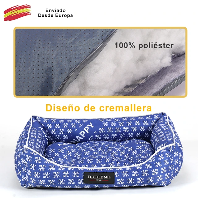 Furrybaby - Colchón para perro con base antideslizante lavable a máquina,  camita suave para mascota