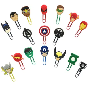 

18Pcs Cartoon Mickey Minnie Bookmark for Books Avenger Star Wars Paper Clips School Office Supplies Page Holder Children Gift