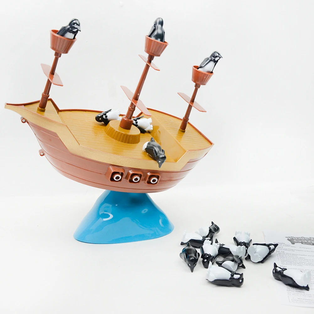 Детские развивающие игры для детей игрушки забавная Пиратская лодка Пингвин балансировочная плата Игра настольная Интерактивная детская игрушка