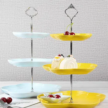 

Creative 3-Layer Cake Stand Bracket Bracket Bracket Cake Tray Bracket Cake Accessories Silver Gold Holder for Wedding Party