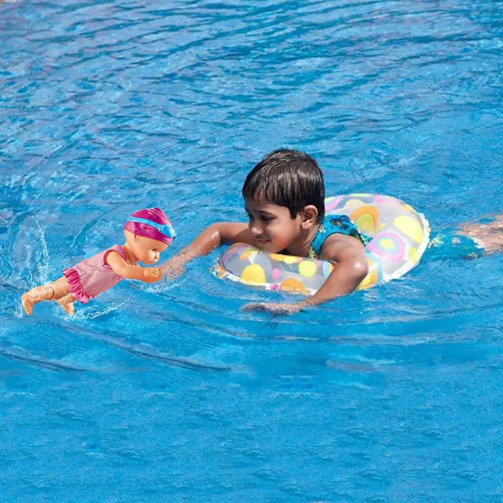 2019 Waterproof Electric Swimming Doll Kid Girls Toy New Bath Swimming Pool Waterproof Dolls Girls Toy 5