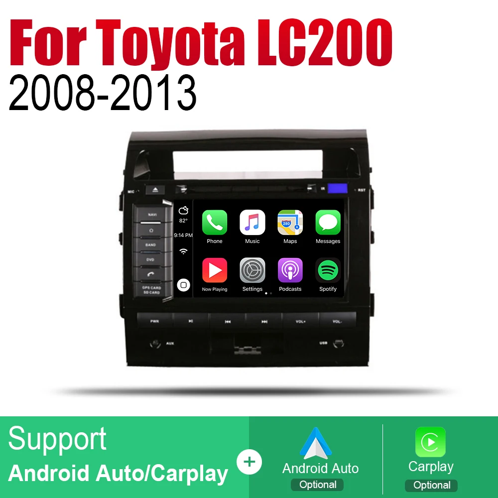 Best ZaiXi Android Car Radio Stereo GPS Navigation For Toyota Land Cruiser LC200 2008~2013 Bluetooth wifi 2din Car Radio Stereo 3