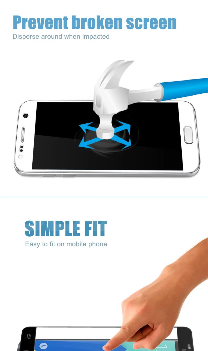 9D полное покрытие защитное стекло на для Samsung Galaxy A3 A5 A7 J3 J5 J7 S7 закаленное защитное стекло