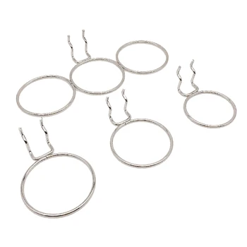 

6pcs Space Saving Work Table Display Hanger Goods Shelf Heavy Duty Pegboard Hook Wall Mounted Iron Art Supermarket Easy Install