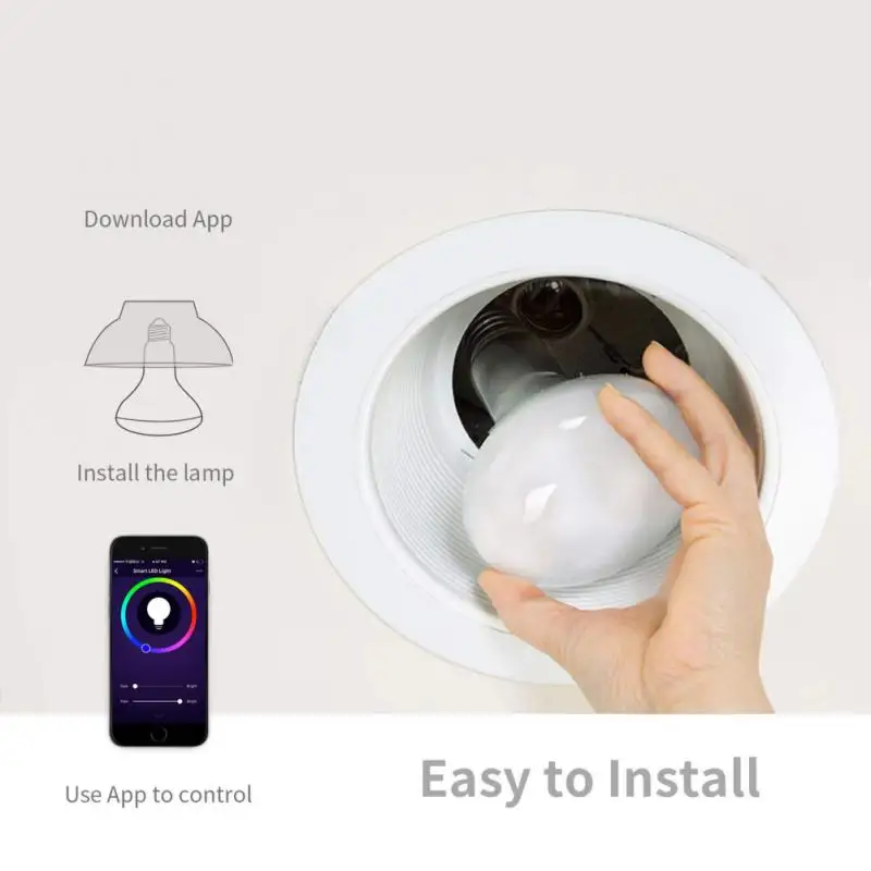 10 Вт умный WiFi умный светодиодный RGB Лампочка для умной жизни/туя диммер светильник E27/E26/B22 Модуль Автоматизации работа с Alexa Google Home