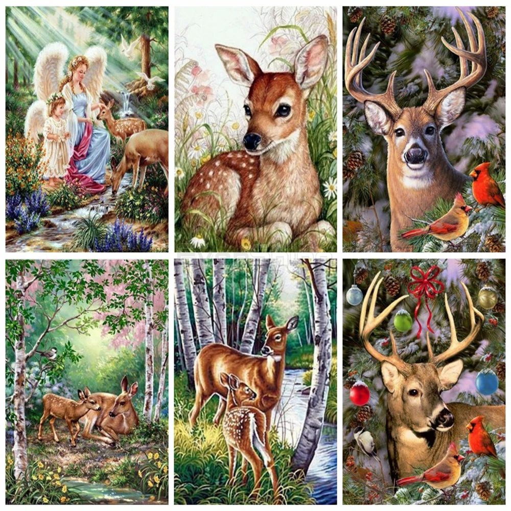 EverShine Diamond Painting Full square Deer Cross stitch Embroidery Sale | Дом и сад