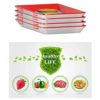 

Creative Preservation Refrigerator Vacuum Healthy Kitchen Tools Storage Container Keeping Fresh Spacer Organizer Food Tray