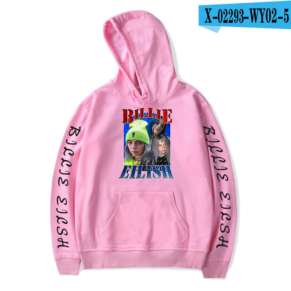 As picture Billie Eilish худи с принтом для женщин и мужчин, свитер, пуловер на осень и зиму для мальчиков и девочек, удобная теплая куртка - Цвет: As picture