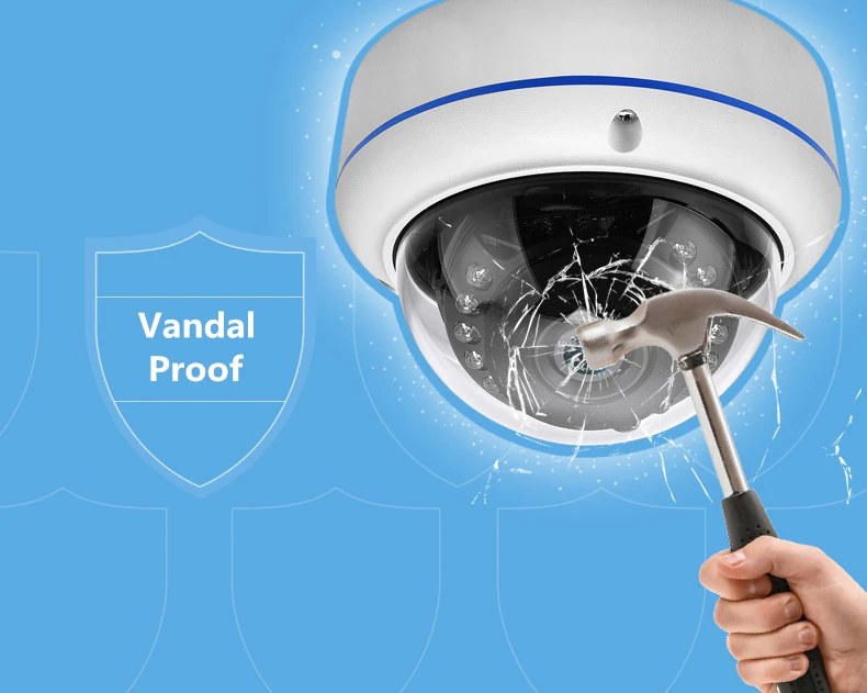 SUCAM Full HD 180 Degree Dome IP Fisheye Cameras Indoor Vandal Proof 15 Led Light Surveillance Security Network Camera for House 1