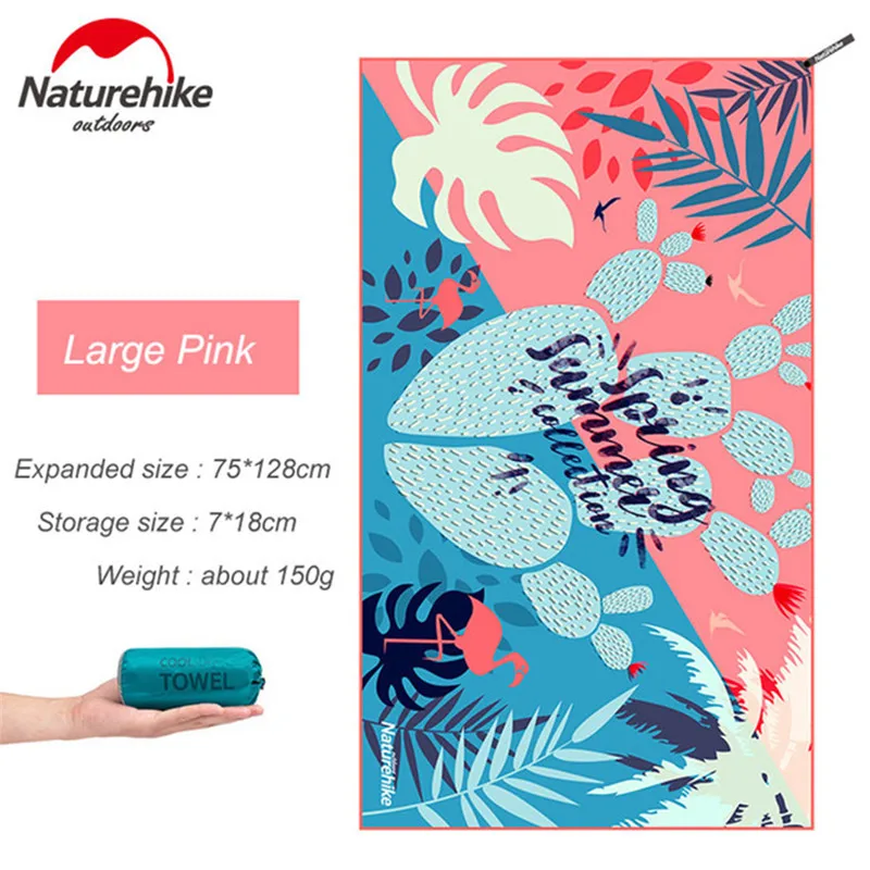 L Bath Towel Pink Naturehike быстросохнущая микрофибра полотенце для плавания s Путешествия Пляж банное полотенце бассейн Кемпинг Йога тренажерный зал Спортивная мочалка - Цвет: L Bath Towel Pink