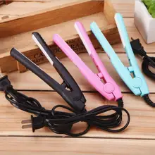 Случайный цвет мини выпрямитель волос плоский Утюг керамический для выпрямления турмалин щипцы для завивки
