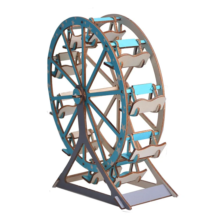 

DIY Wooden 3D Jigsaw Puzzle Home Furnishings Crafts Stall Hot Selling Children Handmade Toy